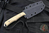 Chris Reeve Inyoni Fixed Blade- Drop Point- Natural Canvas Micarta Handle INY-1001