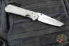 Chris Reeve Large Sebenza 31- LEFT HANDED- Tanto Edge- Sandblasted Finished Titanium- Stonewash Magnacut Blade L31-1011