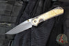 Chris Reeve Large Sebenza 31- Drop Point- Box Elder Wood Inlay- Stonewash Magnacut Blade L31-1108