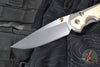 Chris Reeve Large Sebenza 31- Drop Point- Box Elder Wood Inlay- Stonewash Magnacut Blade L31-1108