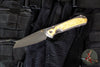 Chris Reeve Large Sebenza 31- Insingo Edge- Glass Blasted- Box Elder Wood Inlay- Stonewash Magnacut Blade L31-1126
