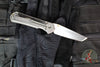 Chris Reeve Large Sebenza 31- Tanto Edge- Glass Blasted Titanium- Bog Oak Wood Inlay- Magnacut Steel Blade L31-1130 V3