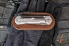 Chris Reeve Large Sebenza 31- Tanto Edge- Glass Blasted Titanium- Bog Oak Wood Inlay- Magnacut Steel Blade L31-1130 V3