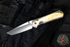 Chris Reeve Large Sebenza 31- Tanto Edge- Box Elder Wood Inlay- Magnacut Steel Blade L31-1132