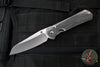 Chris Reeve Large Sebenza 31- Insingo- Glass Blasted Finished Titanium- Black Micarta Inlay- Stonewash Magnacut Steel L31-1224