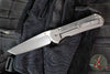 Chris Reeve Large Sebenza 31- LEFT HANDED- Tanto Edge- Black Micarta Inlay- Plain Edge Blade L31-1229 in CPM MAGNACUT
