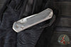 Chris Reeve Large Sebenza 31- LEFT HANDED- Tanto Edge- Black Micarta Inlay- Plain Edge Blade L31-1229 in CPM MAGNACUT