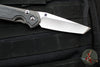 Chris Reeve Large Sebenza 31- LEFT HANDED- Tanto Edge- Black Micarta Inlay- Plain Edge Blade L31-1229 in CPM MAGNACUT