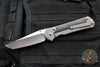 Chris Reeve Large Sebenza 31- LEFT HANDED- Tanto Edge- Black Micarta Inlay- Plain Edge Blade L31-1229 in CPM MAGNACUT