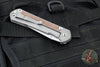 Chris Reeve Large Sebenza 31- Tanto Edge- Glass Blasted Titanium Handle- Natural Micarta Inlay- Stonewash Magnacut Blade L31-1234