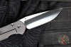 Chris Reeve Large Sebenza 31- Drop Point- Unique Graphic Titanium Handle- Amethyst Cabochon Inlay- Stonewash Magnacut Blade L31-1408-0136 V6