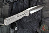 Chris Reeve Large Sebenza 31- Drop Point- Unique Graphic Titanium Handle- Amethyst Cabochon Inlay- Stonewash Magnacut Blade L31-1408-0136 V8