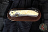 Chris Reeve Large Sebenza 31- Polished Titanium Handle- Polished Drop Point- Box Elder Wood Inlay- L31-1628 IN CPM-MAGNACUT v6
