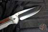 Chris Reeve Large Sebenza 31- Glass Blasted Titanium- Polished Drop Point- Macassar Ebony Wood Inlay- L31-1636 IN CPM-MAGNACUT v4