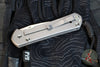 Chris Reeve Large Sebenza 31- Drop Point- Forever Flag Graphic- Glass Blasted Finished Titanium Handle- Stonewash Magnacut Blade- Silver Hardware L31-1690