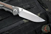 Chris Reeve Large Inkosi- Natural Canvas Micarta- Drop Point LIN-1014 In Magnacut