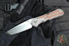 Chris Reeve- Large Inkosi- Tanto Edge- Glass Blasted Titanium Handle- Natural Micarta Inlays- Magnacut Steel Blade LIN-1134