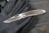 Chris Reeve- Mnandi- Macassar Ebony Wood Inlay- Plain Drop Point MNA-1016 IN Magnacut