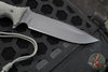 Chris Reeve Pacific Fixed Blade-Black Canvas Micarta with Black Plain Edge Magnacut Steel Blade PAC-1000