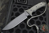 Chris Reeve Pacific Fixed Blade-Black Canvas Micarta with Black Plain Edge Magnacut Steel Blade PAC-1000