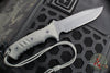 Chris Reeve Pacific Fixed Blade- Black Canvas Micarta Handle- Black Finished Magnacut Steel Part Serrated Edge PAC-1001