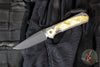 Chris Reeve Small Sebenza 31- Drop Point- Box Elder Wood Inlay- Stonewash Magnacut Blade S31-1108