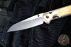 Chris Reeve Small Sebenza 31- Insingo Edge- Glass Blasted Titanium- Box Elder Wood Inlay S31-1126 in CPM MAGNACUT