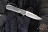 Chris Reeve LEFT HANDED- Small Sebenza 31- Drop Point- Black Micarta Inlay- Stonewash Magnacut Blade S31-1201