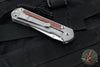 Chris Reeve Small Sebenza 31- Glass Blasted Titanium- Natural Micarta Inlay- Tanto Edge Blade S31-1234 in CPM MAGNACUT