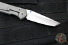 Chris Reeve Small Sebenza 31- Tanto Edge- Glass Blasted Titanium- Stonewash Magnacut Blade S31-1687