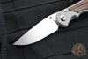 Chris Reeve Small Inkosi- Glass Blasted Titanium Finish- Natural Canvas Micarta Inlay- Drop Point Magnacut Steel Blade SIN-1118-006