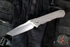 Chris Reeve Umnumzaan- Tanto Edge- Sand Blasted Titanium- Stonewash Magnacut Blade UMN-1002