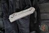 Chris Reeve Umnumzaan- Tanto Edge- Sand Blasted Titanium- Stonewash Magnacut Blade UMN-1002