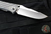 Chris Reeve Umnumzaan- LEFT HANDED- Drop Point- Glass Blasted Titanium Handle- Stonewash Magnacut Steel Blade UMN-1013