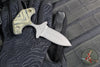RMJ Tactical BUB- Back Up Push Dagger- Double Edge- Tungsten Finish Magnacut Steel- Dirty Olive G-10
