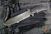 RMJ Tactical- Combat Asia- Black G-10 Handle- Acid Etched Finished Blade