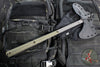 RMJ Tactical- Eagle Talon- Tungsten Finished S7 Steel- Dirty Olive G-10 Handle