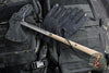 RMJ Tactical- Eagle Talon- Tungsten Finished S7 Steel- Hyena Brown G-10 Handle