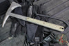 RMJ Tactical- Kestrel Tomahawk- S7 Steel- Tungsten Finish- Dirty Olive G-10