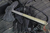 RMJ Tactical- Kestrel Tomahawk- S7 Steel- Tungsten Finish- Dirty Olive G-10