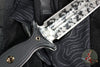 RMJ Killroy Dagger Fixed Blade Knife- Acid Etched Black Finished M390 Blade- Black G-10 Handle