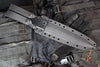 RMJ Tactical Nightshade Dagger Fixed Blade Combat Knife- Graphite Black Finish- Black G-10