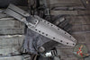 RMJ Tactical Nightshade Dagger Fixed Blade Combat Knife- Tungsten Finish- Black G-10