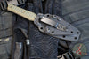 RMJ Orlando Special Dagger Fixed Blade Knife- Tungsten Finished Magnacut- Dirty Olive G-10