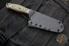 RMJ Osprey- EDC Kitchen Knife- Blaze Olive G-10 Handle- Stonewash Blade