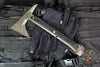 RMJ Tactical Ragnarok 12- Tomahawk- Acid Etched Finished- Black G-10 Handle