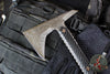 RMJ Tactical Ragnarok 12- Tomahawk- Acid Etched Finished- Black G-10 Handle