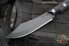 RMJ Tactical- Ratatosk Fixed Blade Knife- Black G-10 Scale- Graphite Black Finished Blade- Blue Or Bronze Hardware