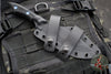 RMJ Tactical- Ratatosk Fixed Blade Knife- Black G-10 Scale- Graphite Black Finished Blade- Blue Or Bronze Hardware