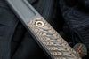 RMJ SNUGGLES 18" Model Tungsten With Hyena Brown G-10 Handle